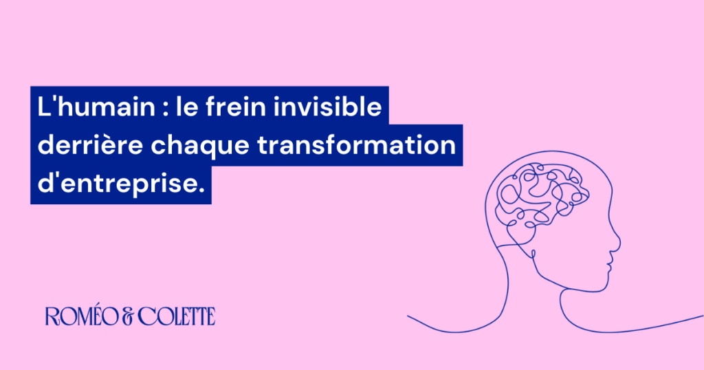 L'humain : le frein invisible derrière chaque transformation d'entreprise.